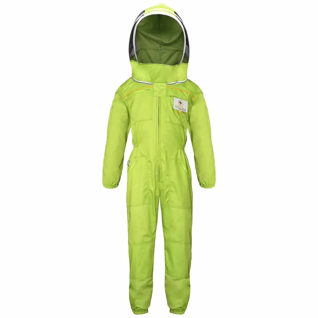 Forest green beekeeper suit cotton, ultra-breeze cotton, sting proof bee suit design for beekeeping comfort and safety.